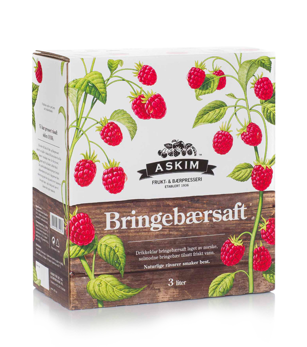 Kartong Bringebaersaft 3L