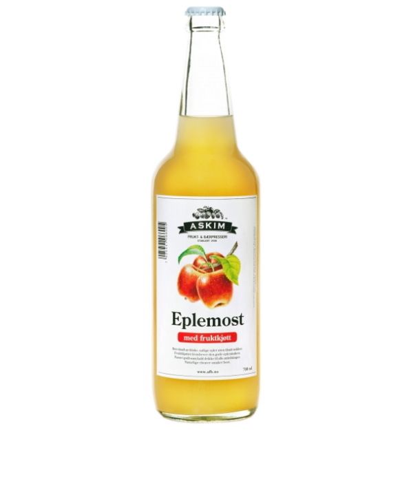 Eplemost med fruktkjøtt 0,7 liter