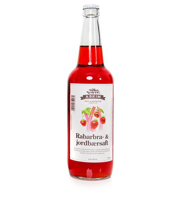 Rabarbrajordbaersaft Kl